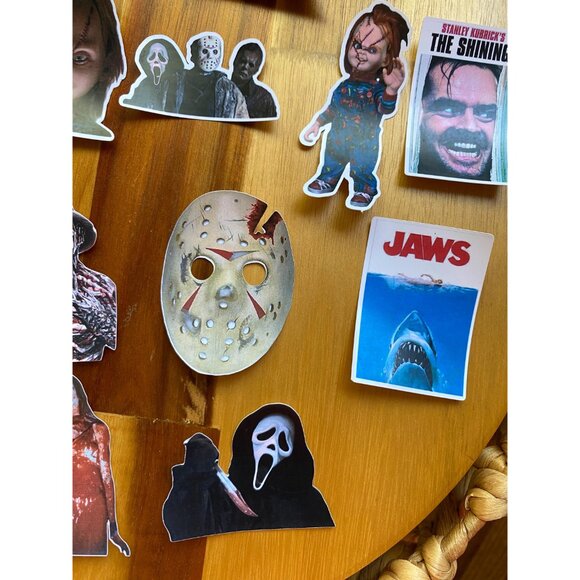 16 Scary Movie Horror Movie Waterproof Stickers Bottle Laptop Locker Notebook - Picture 3 of 3